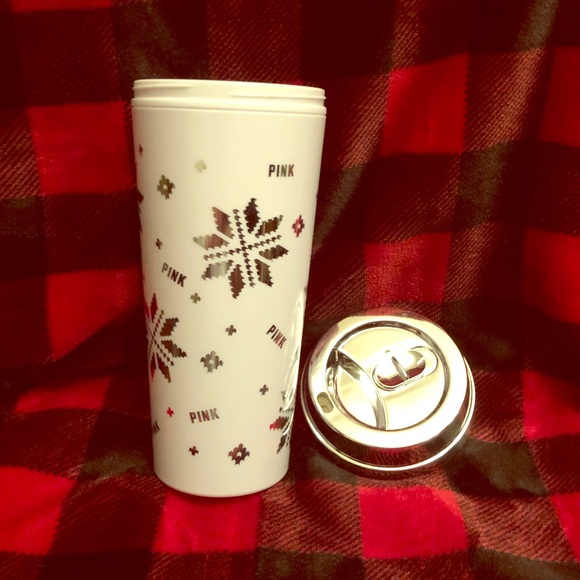 PINK Victoria's Secret Accessories - Limited Edition VS Pink snowflake thermos